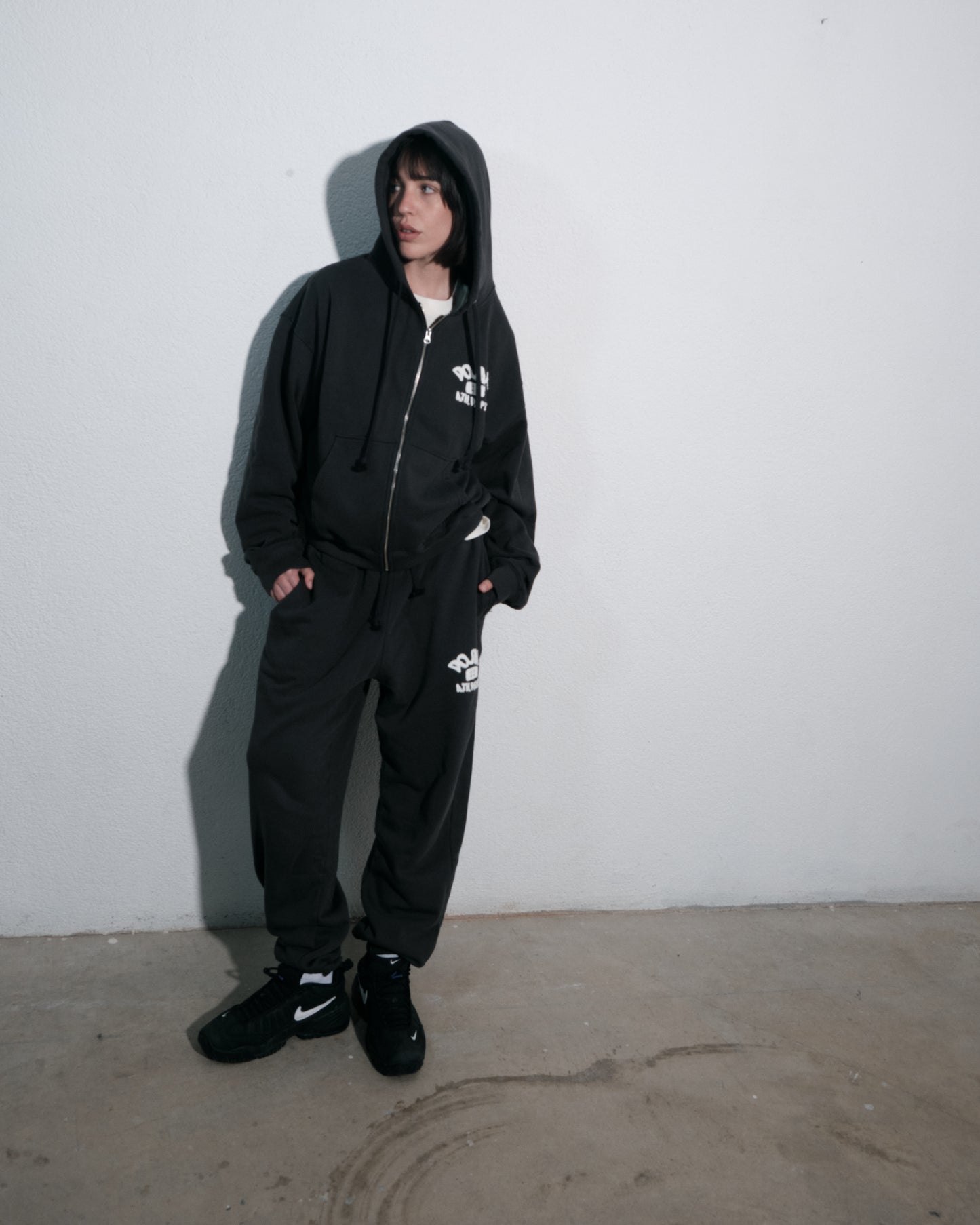 "ATH. DEPT." ZIP UP BLACK